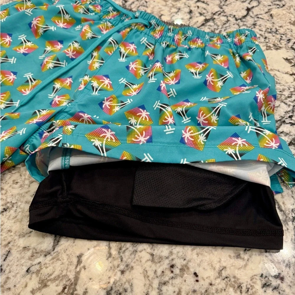 Hurley XL Tropical Palm Swim Trunks | Stretch Volley Shorts